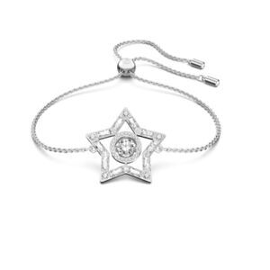 NWT Swarovski Stella Bracelet Zirconia White Rhodium Finish